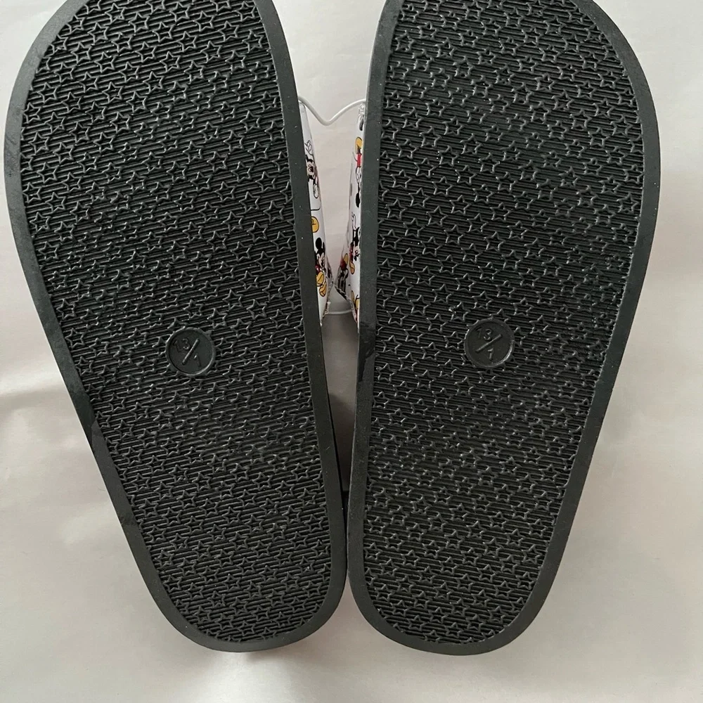 Disney Black and White Sandals Flip Flops with Open Toe‎ Design